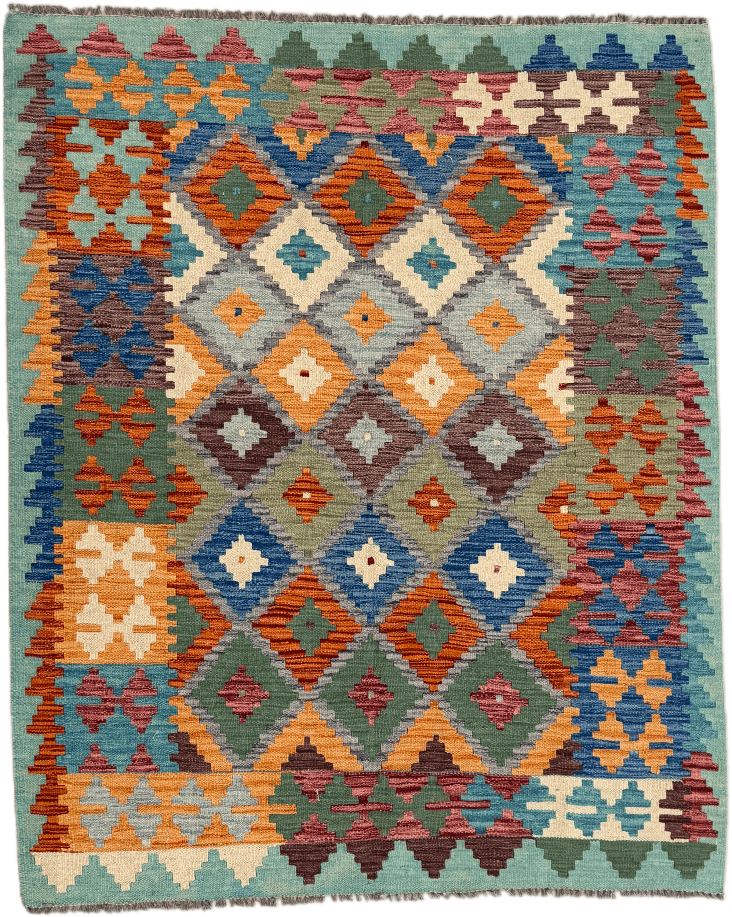 Chobi Kilim Rug - 194 cm x 155 cm