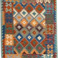Chobi Kilim Rug - 194 cm x 155 cm