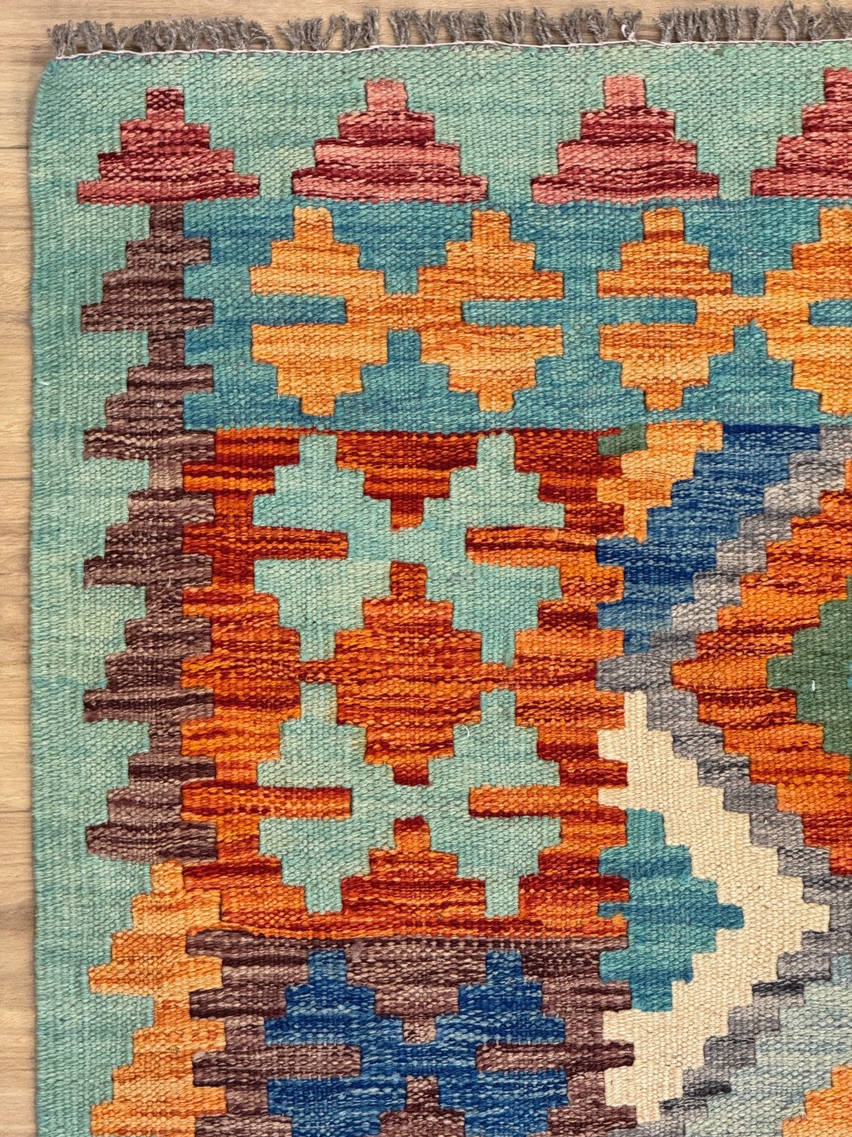 Chobi Kilim Rug - 194 cm x 155 cm