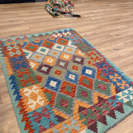 Chobi Kilim Rug - 194 cm x 155 cm