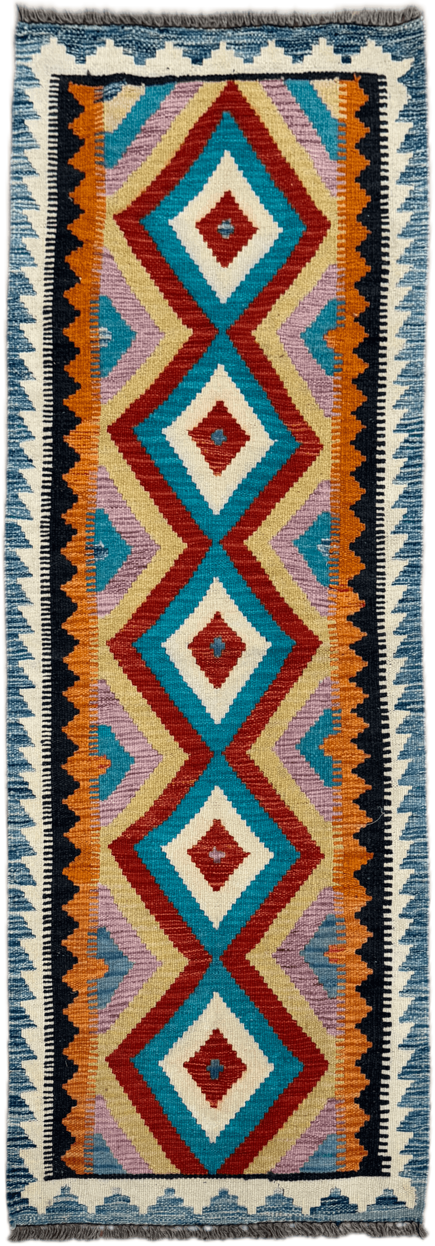 Chobi Kilim Rug - 192 cm x 67 cm