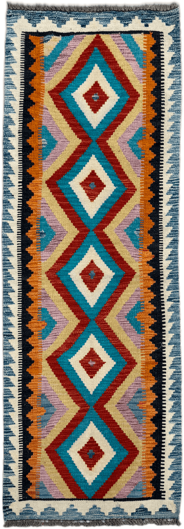 Chobi Kilim Rug - 192 cm x 67 cm