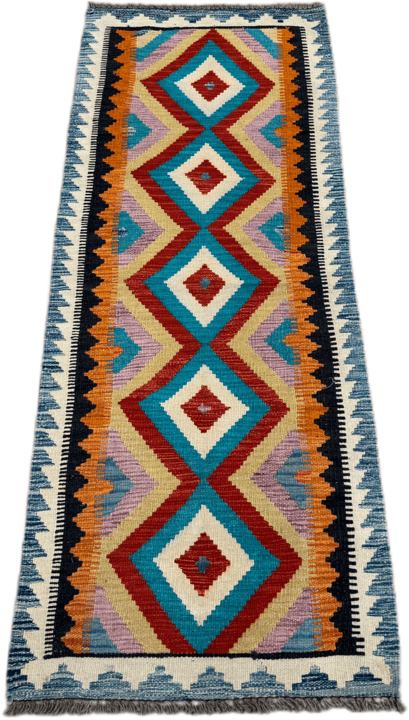 Chobi Kilim Rug - 192 cm x 67 cm