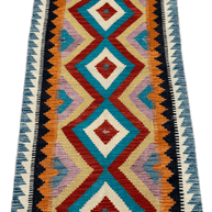 Chobi Kilim Rug - 192 cm x 67 cm