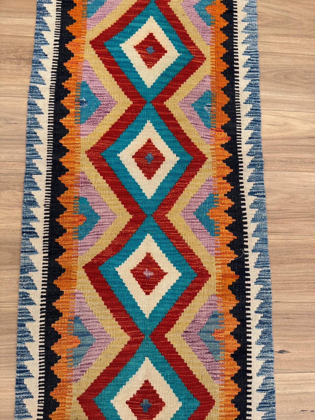 Chobi Kilim Rug - 192 cm x 67 cm