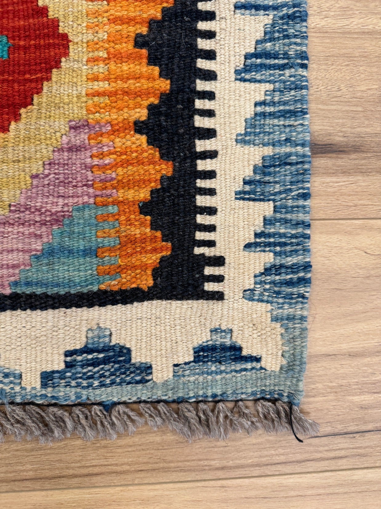 Chobi Kilim Rug - 192 cm x 67 cm