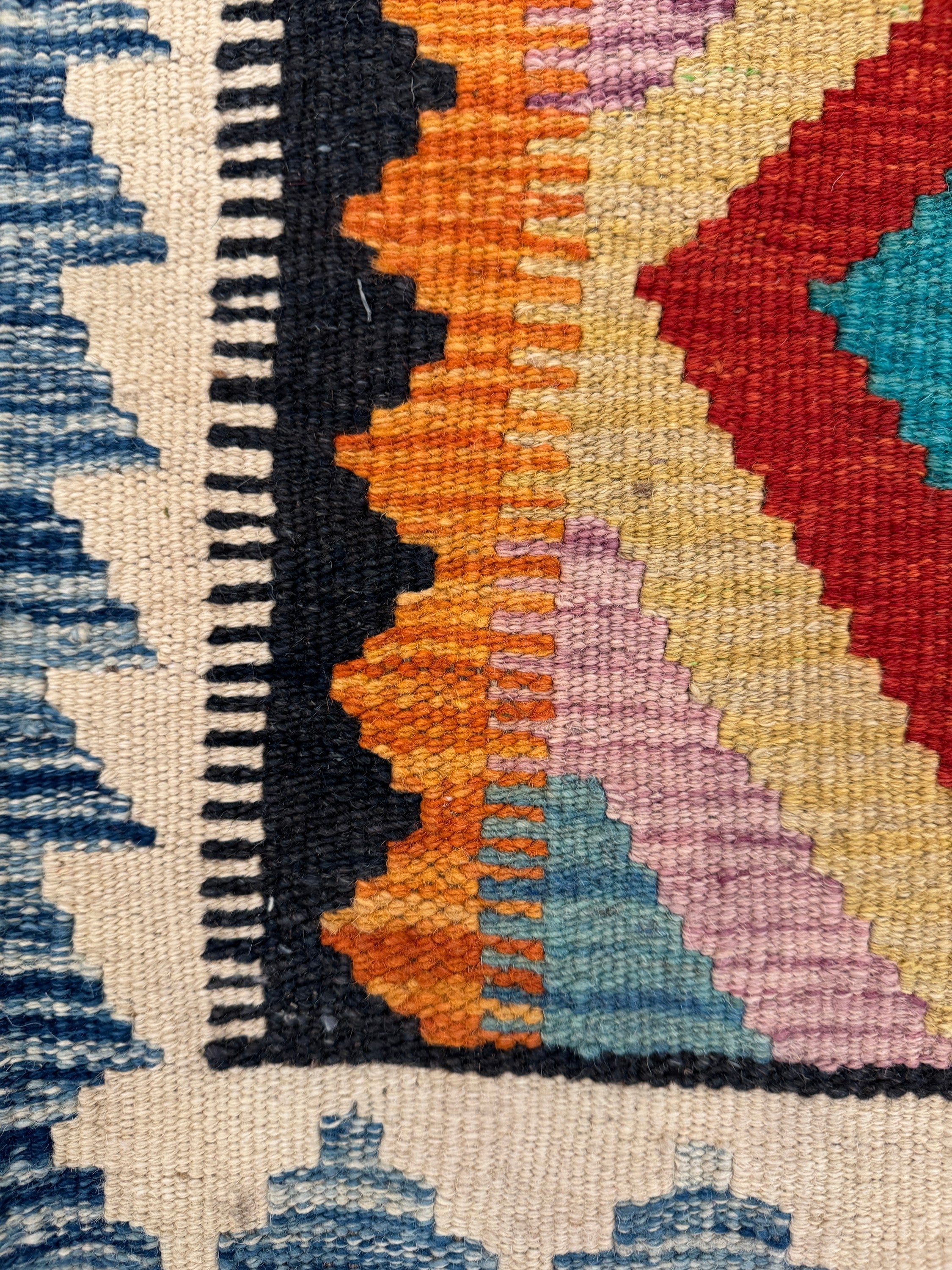 Chobi Kilim Rug - 192 cm x 67 cm