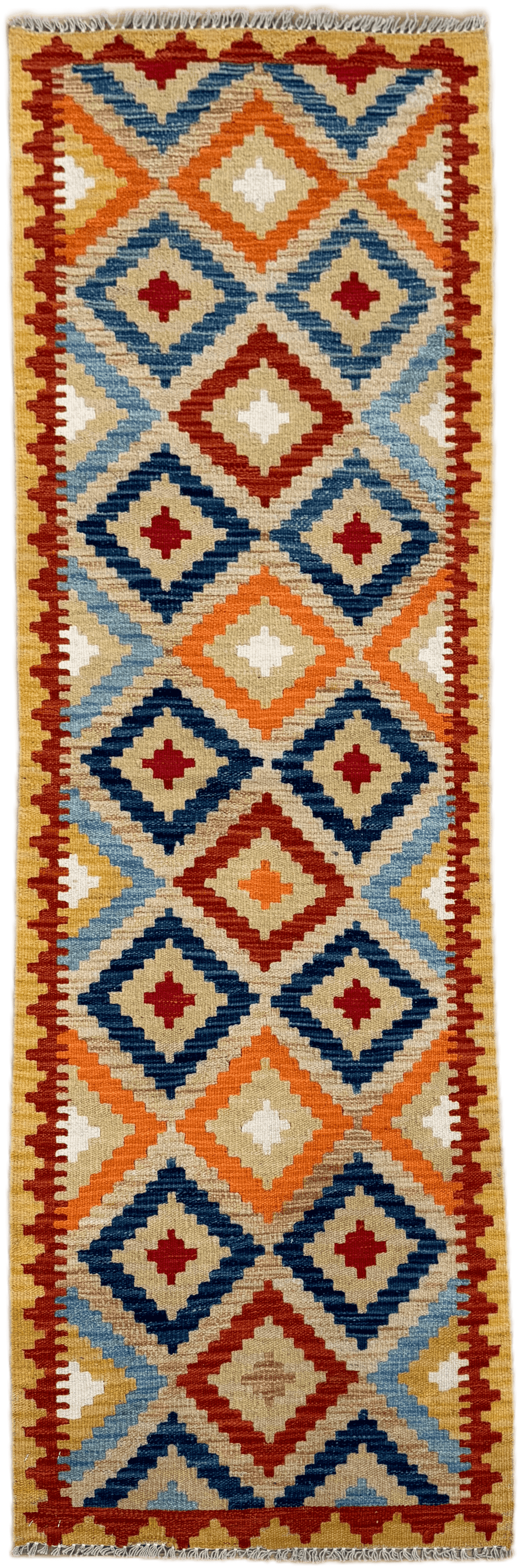 Chobi Kilim Rug - 199 cm x 66 cm