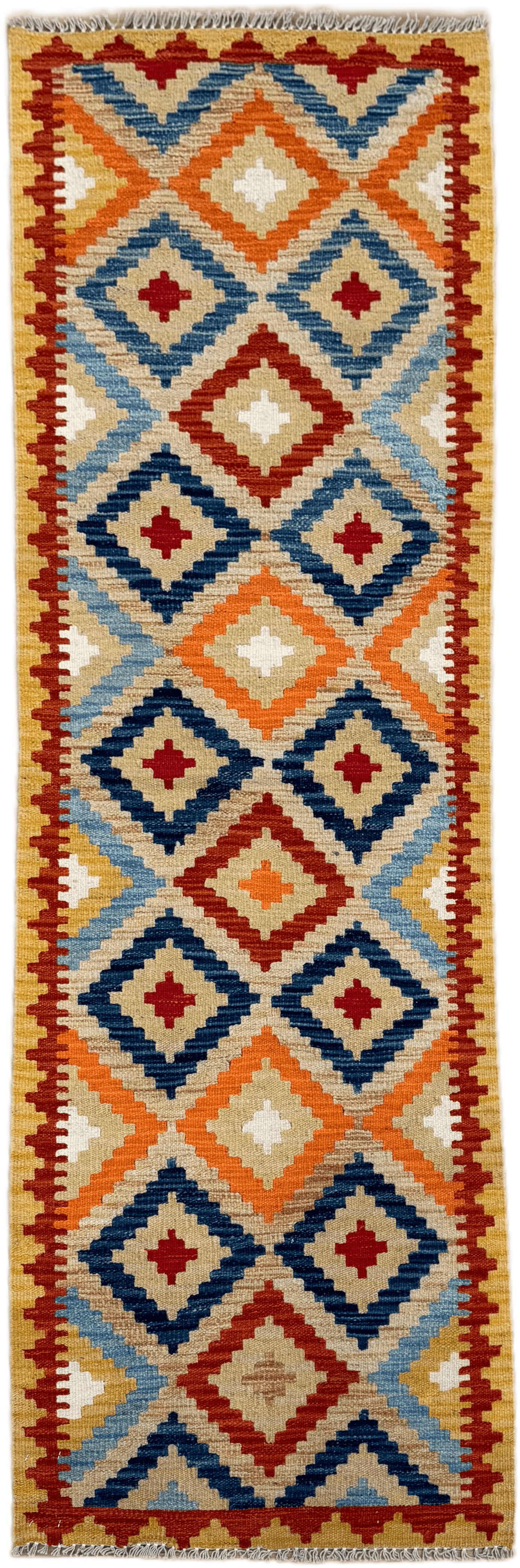 Chobi Kilim Rug - 199 cm x 66 cm