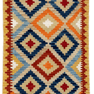 Chobi Kilim Rug - 199 cm x 66 cm