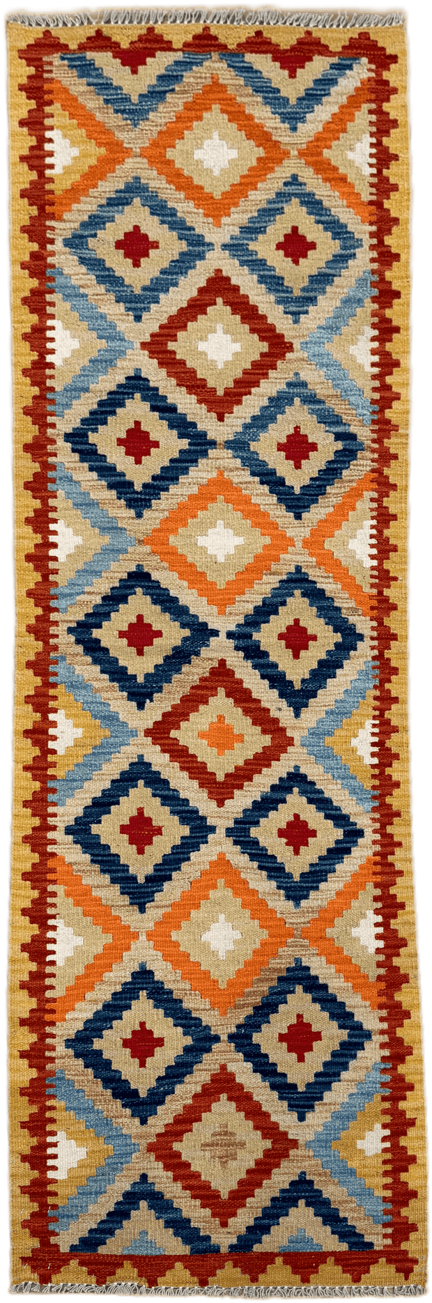 Chobi Kilim Rug - 199 cm x 66 cm