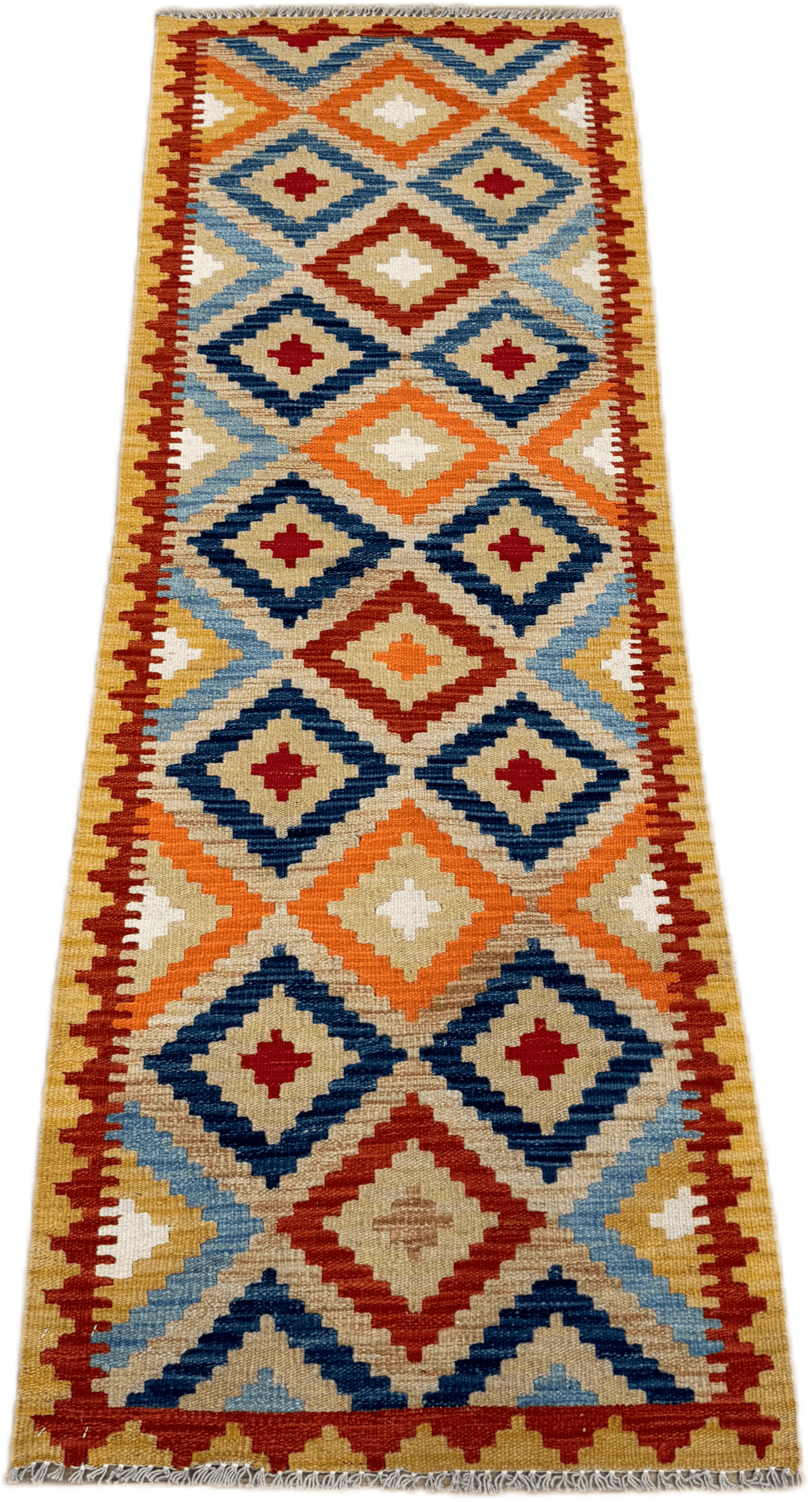 Chobi Kilim Rug - 199 cm x 66 cm
