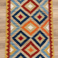 Chobi Kilim Rug - 199 cm x 66 cm