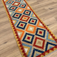 Chobi Kilim Rug - 199 cm x 66 cm