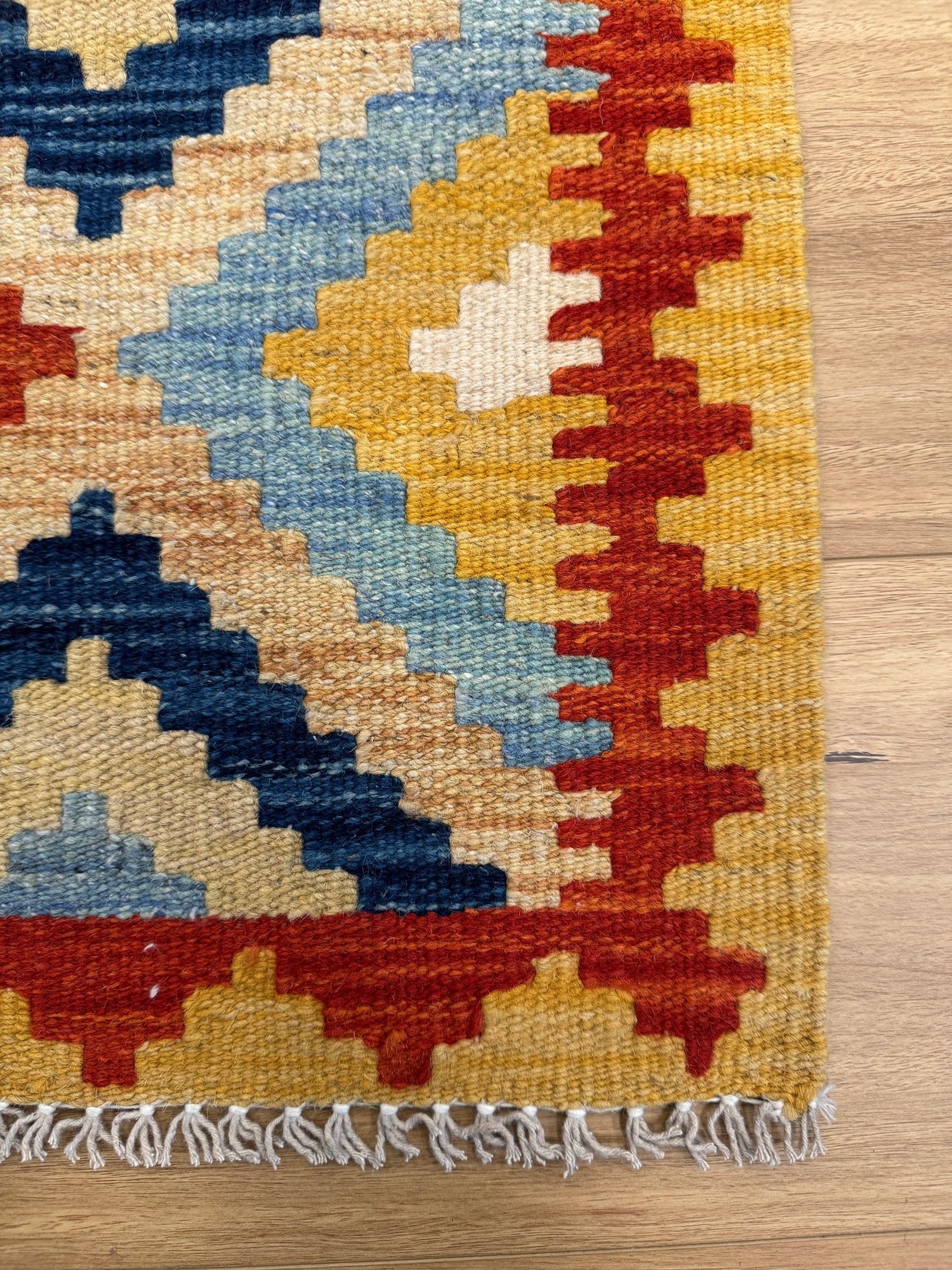 Chobi Kilim Rug - 199 cm x 66 cm