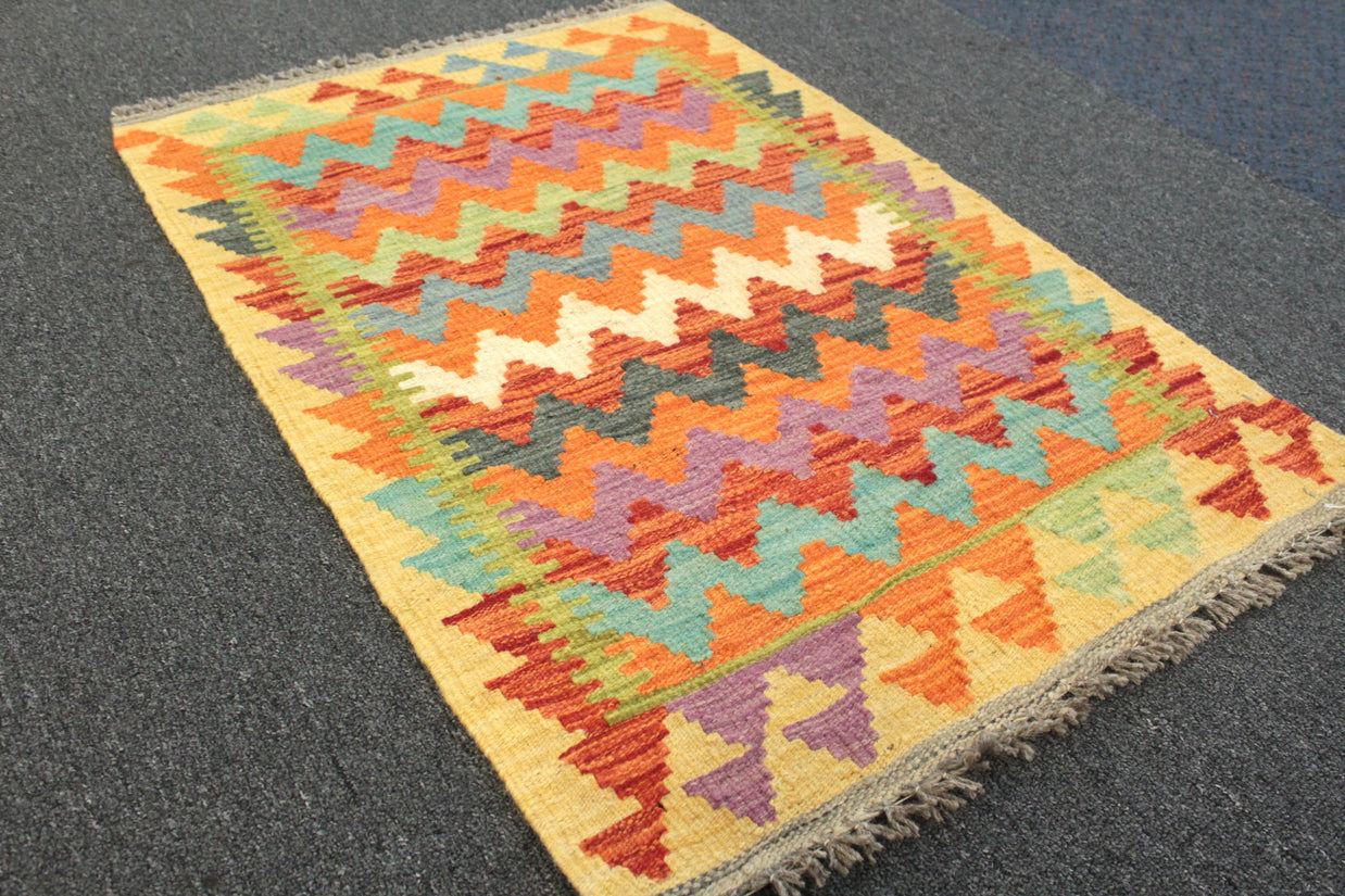 Chobi Kilim Rug  - 94 cm x 63 cm