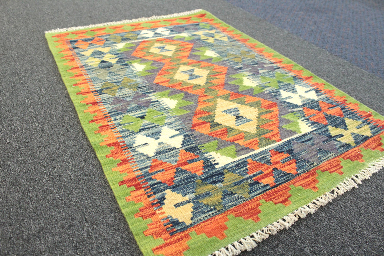 Chobi Kilim Rug  - 88 cm x 61 cm