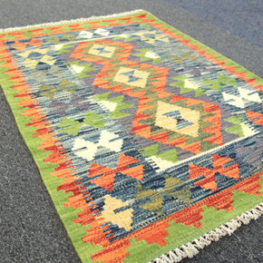 Chobi Kilim Rug  - 88 cm x 61 cm