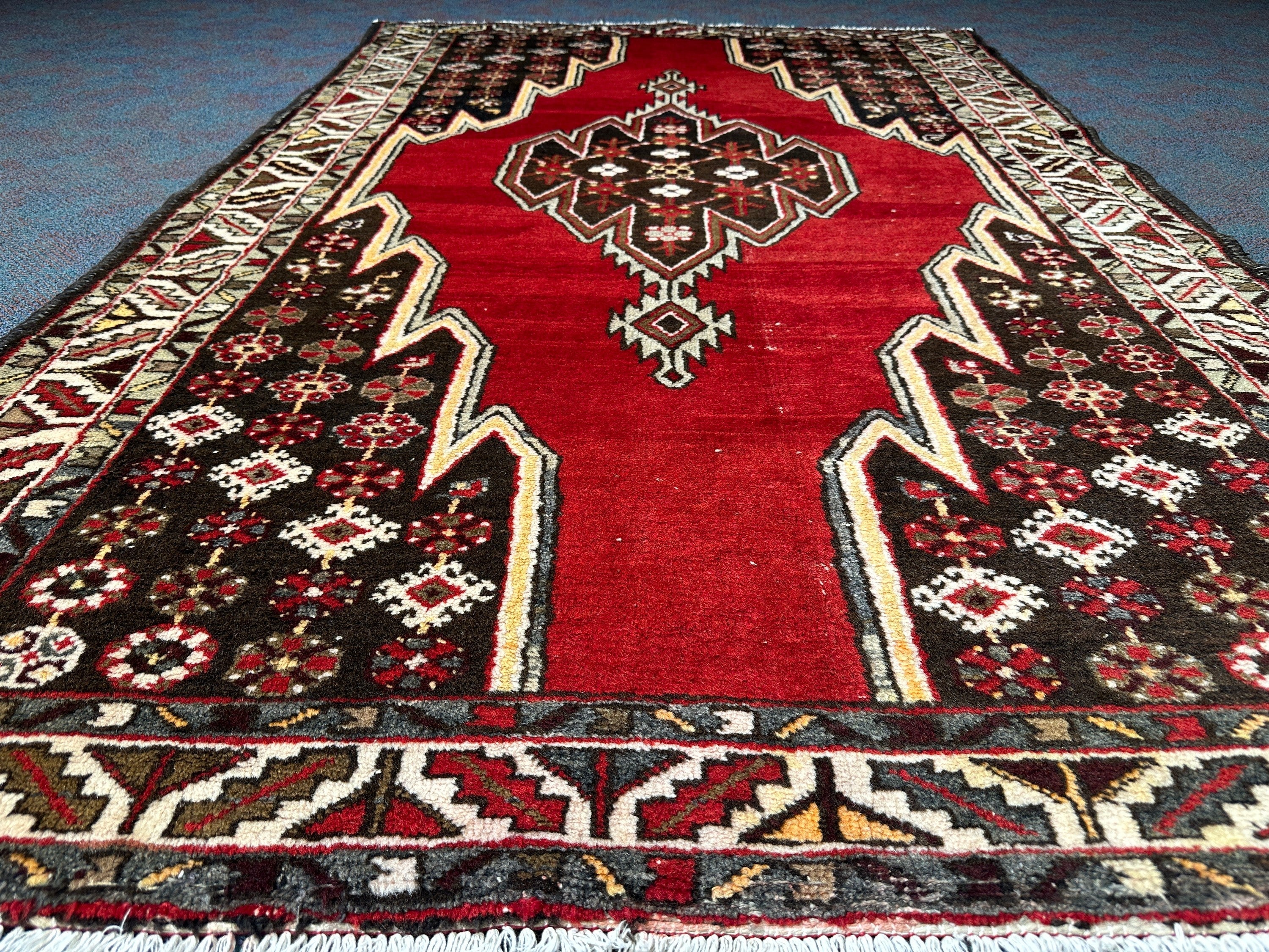 Vintage Hamadan Rug - 200 cm x 132 cm