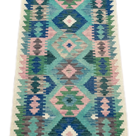 Chobi Kilim Rug - 286 cm x 76 cm