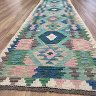Chobi Kilim Rug - 286 cm x 76 cm