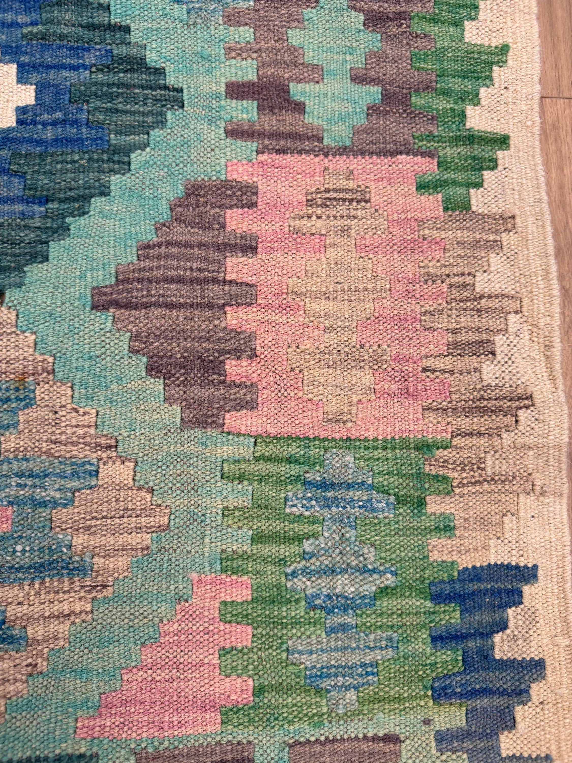 Chobi Kilim Rug - 286 cm x 76 cm