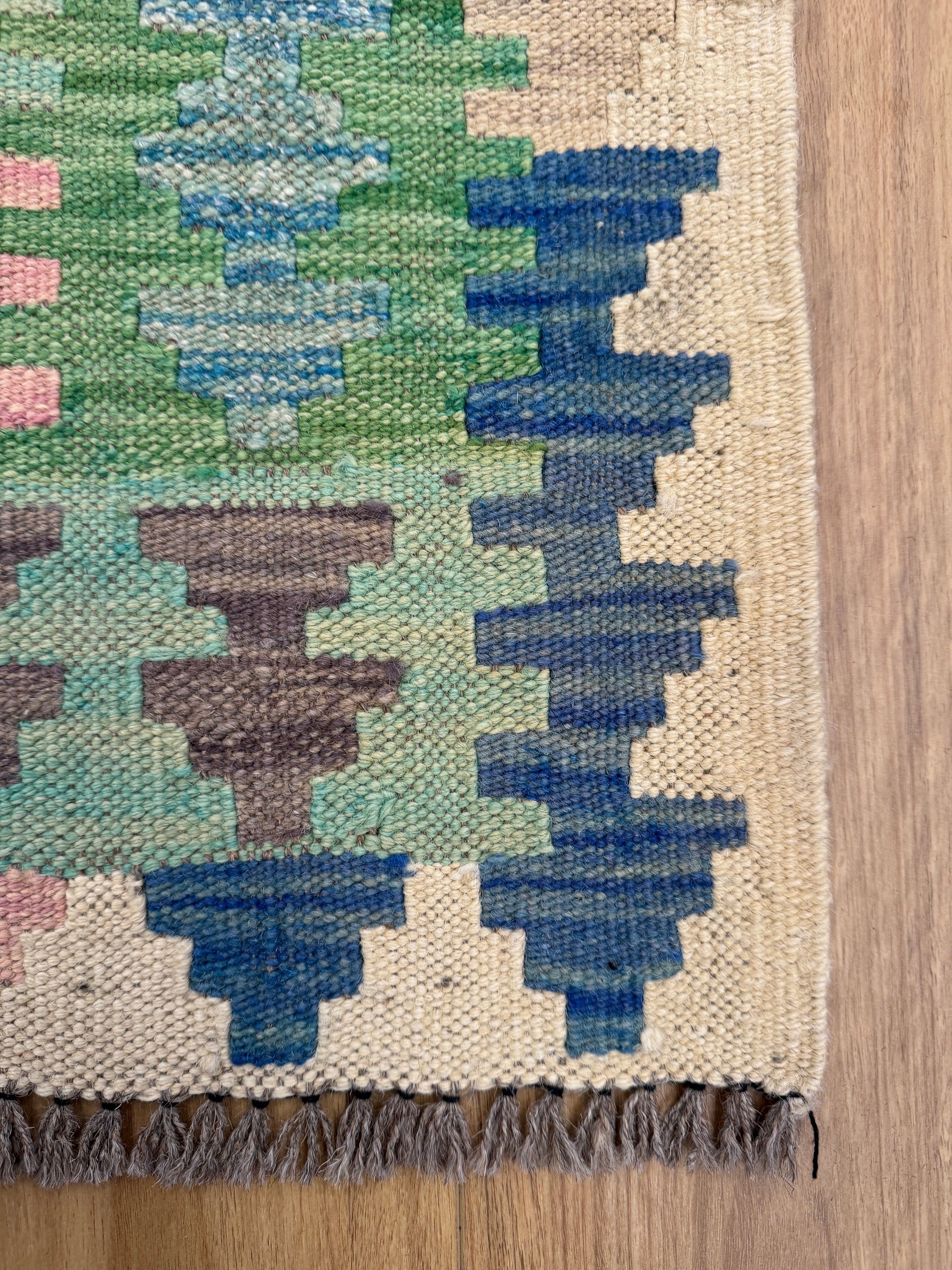 Chobi Kilim Rug - 286 cm x 76 cm