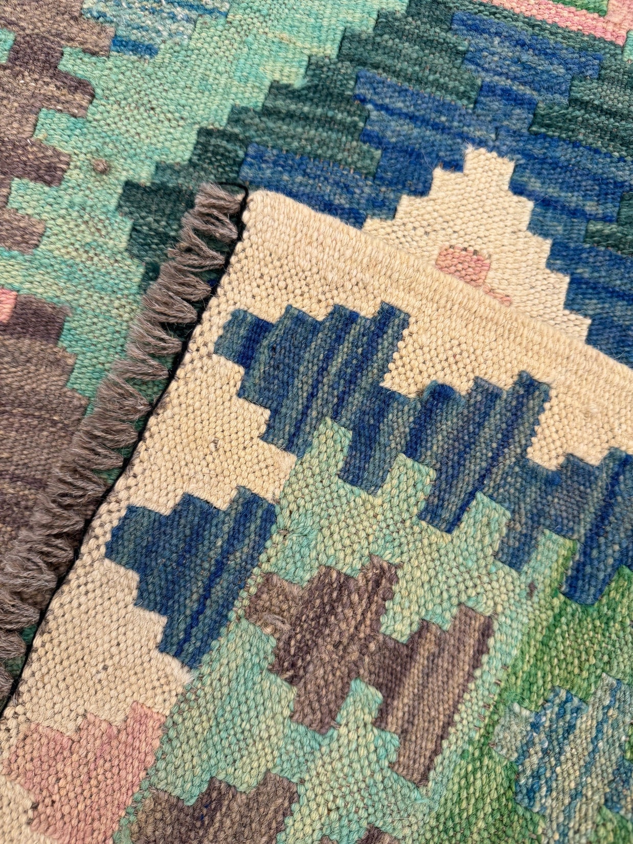 Chobi Kilim Rug - 286 cm x 76 cm