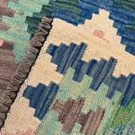 Chobi Kilim Rug - 286 cm x 76 cm