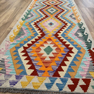 Chobi Kilim Rug - 296 cm x 82 cm