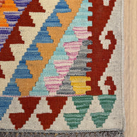 Chobi Kilim Rug - 296 cm x 82 cm