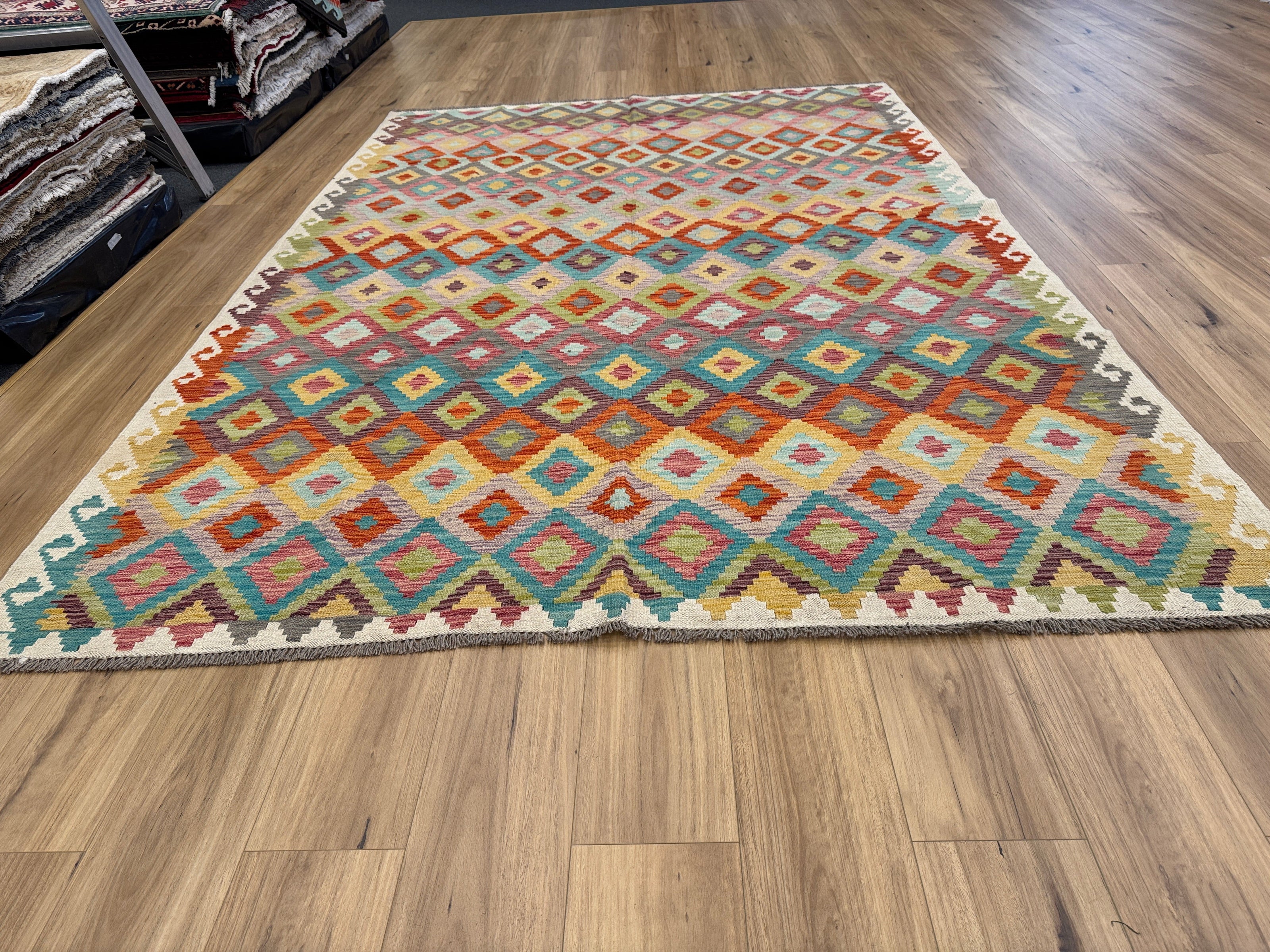 Chobi Kilim Rug - 295 cm x 205 cm