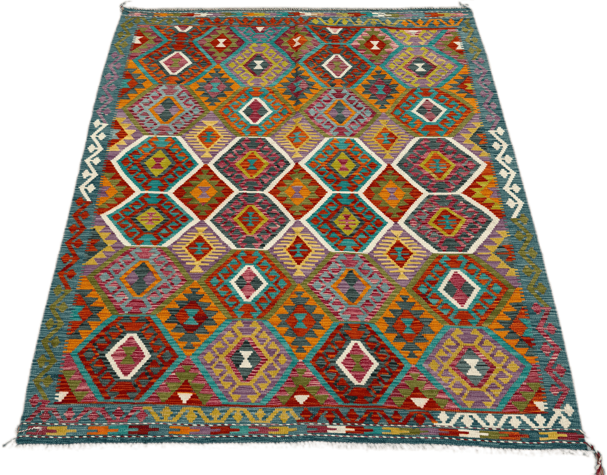 Chobi Kilim Rug - 240 cm x 187 cm