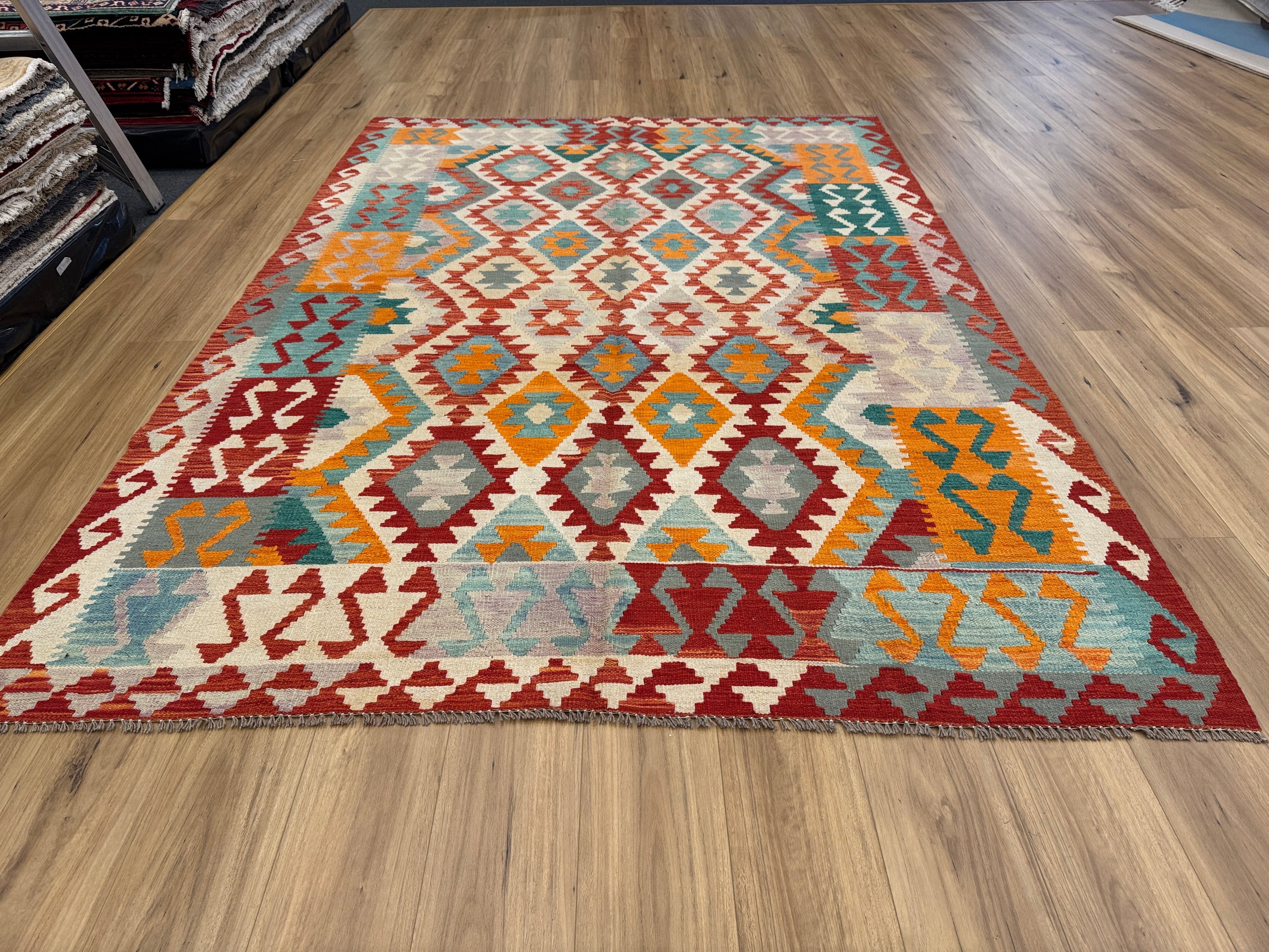 Chobi Kilim Rug - 285 cm x 198 cm