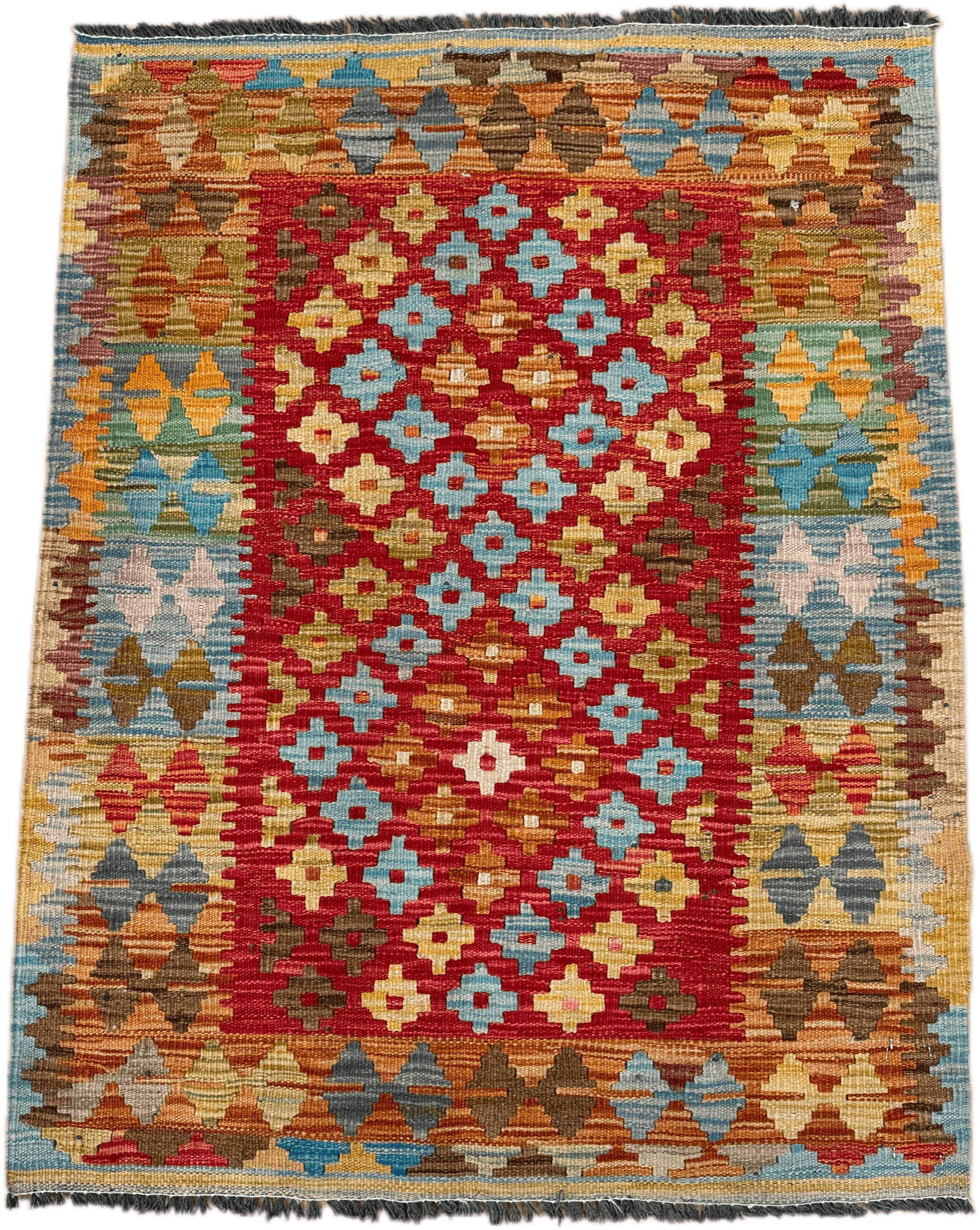Chobi Kilim Rug - 105 cm x 82 cm