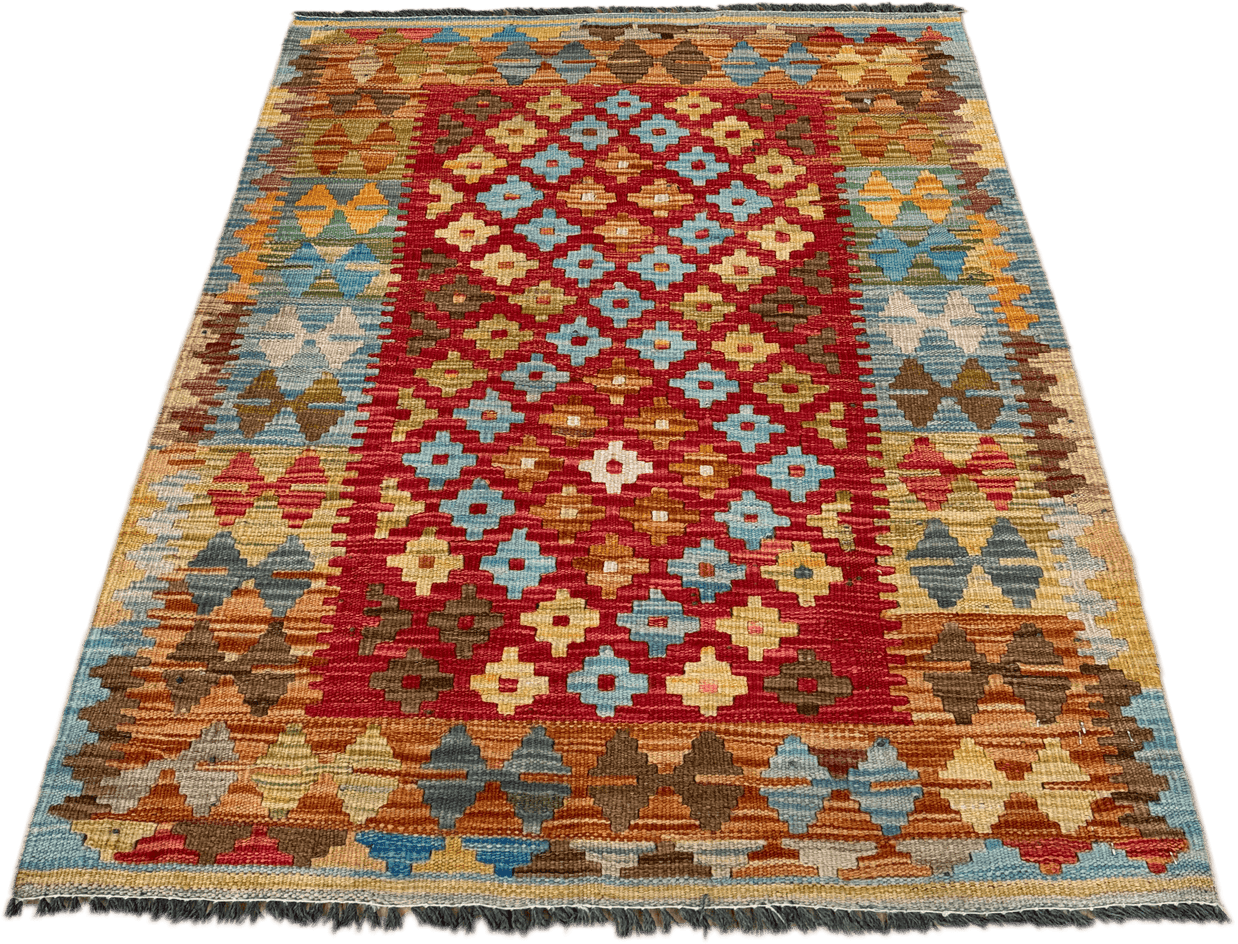 Chobi Kilim Rug - 105 cm x 82 cm