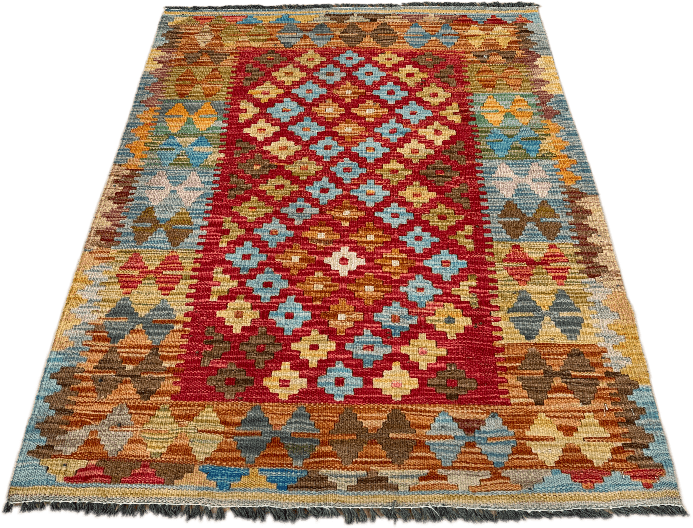 Chobi Kilim Rug - 105 cm x 82 cm