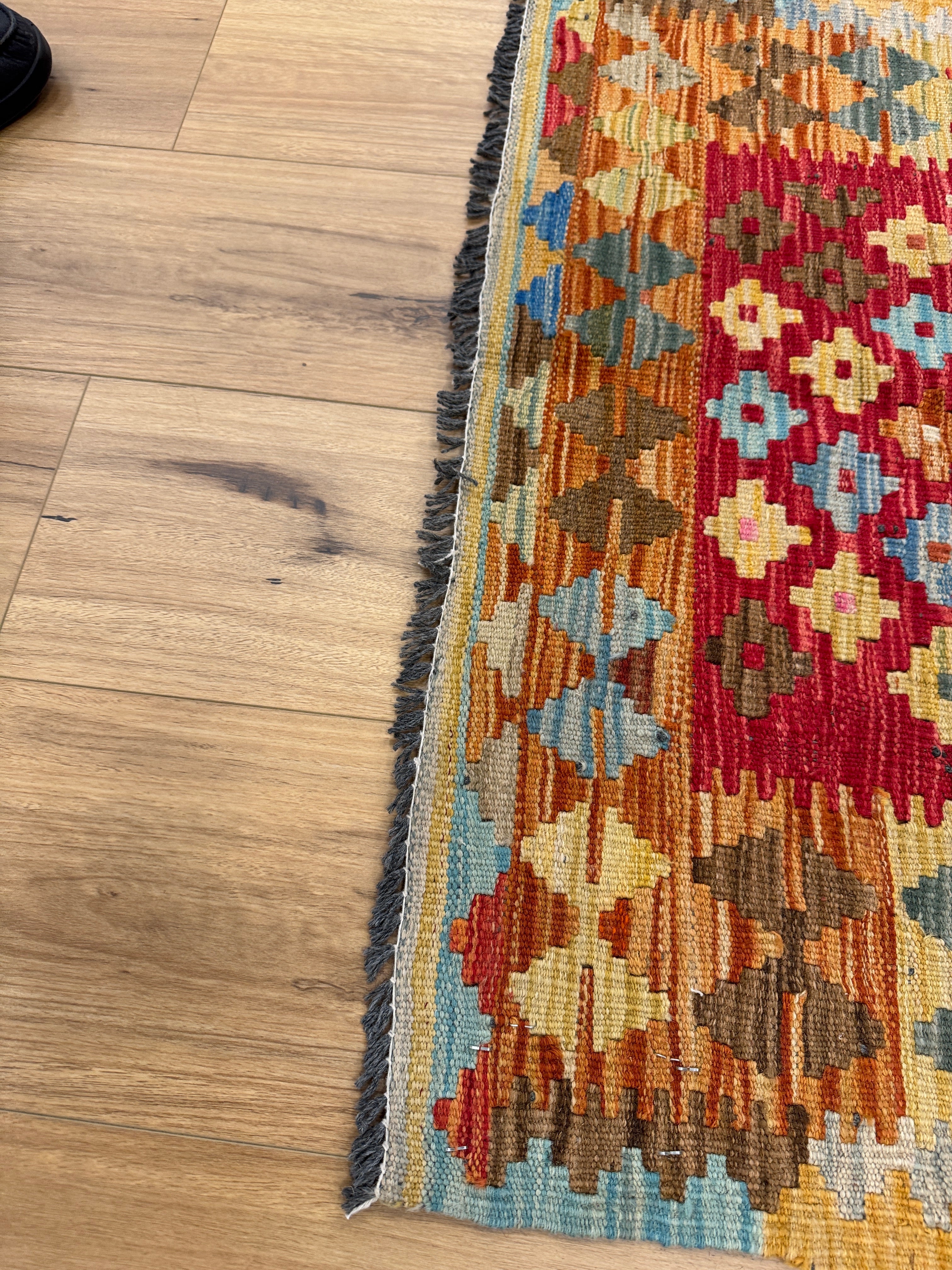 Chobi Kilim Rug - 105 cm x 82 cm