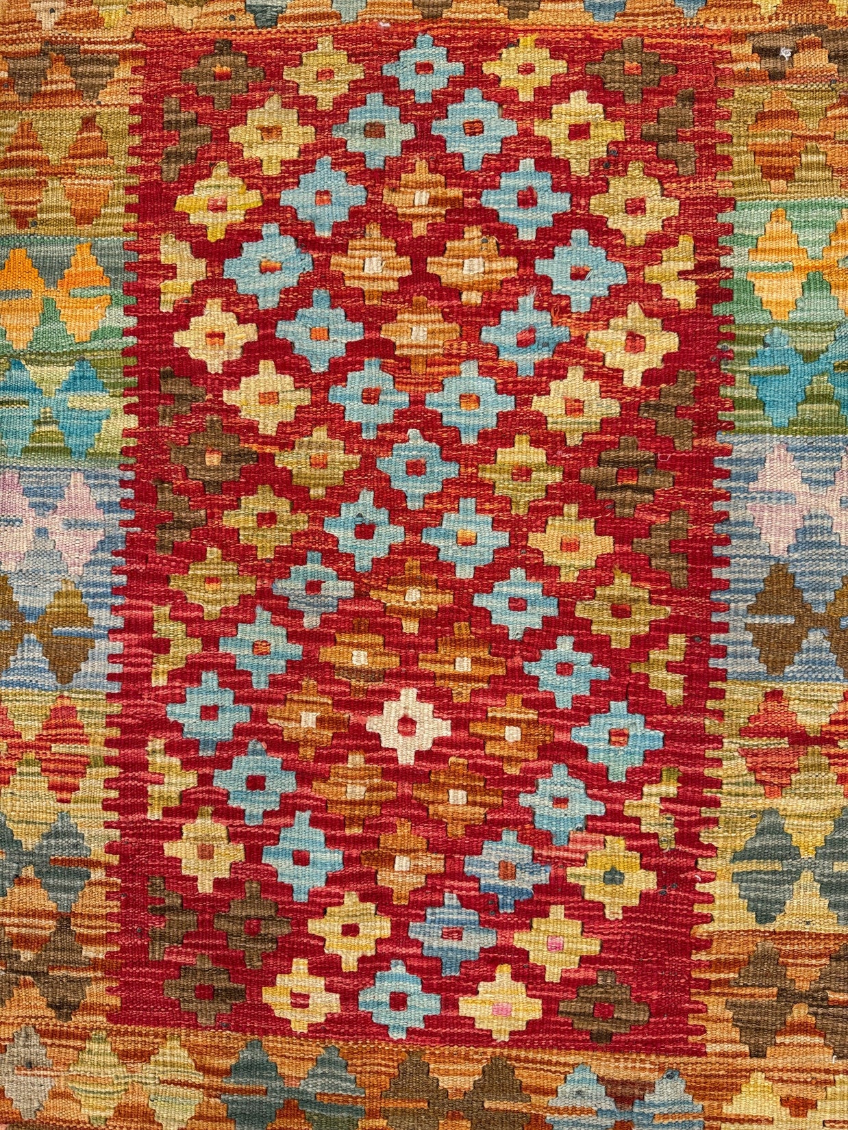 Chobi Kilim Rug - 105 cm x 82 cm