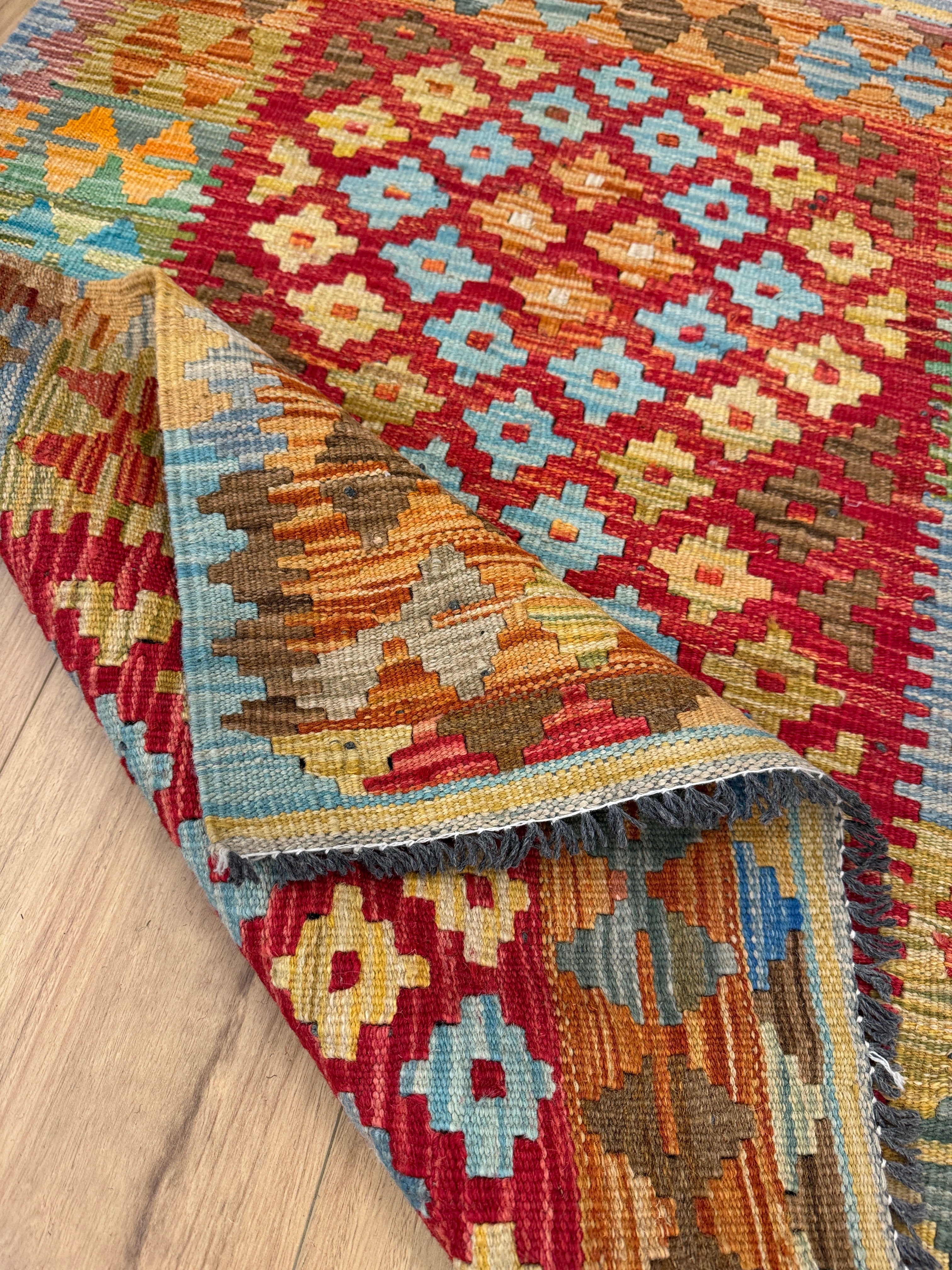 Chobi Kilim Rug - 105 cm x 82 cm