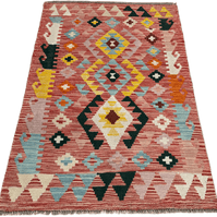 Chobi Kilim Rug - 125 cm x 77 cm