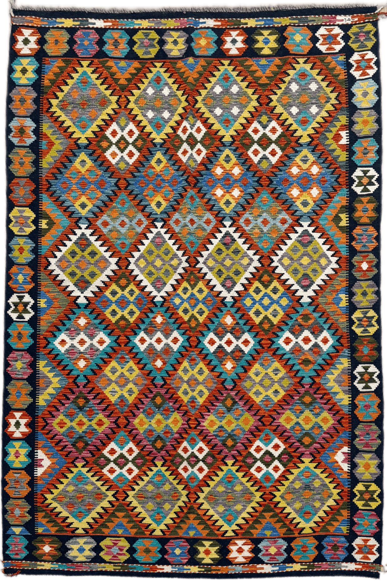 Chobi Kilim Rug - 251 cm x 167 cm