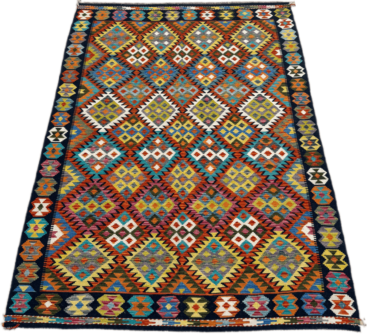 Chobi Kilim Rug - 251 cm x 167 cm