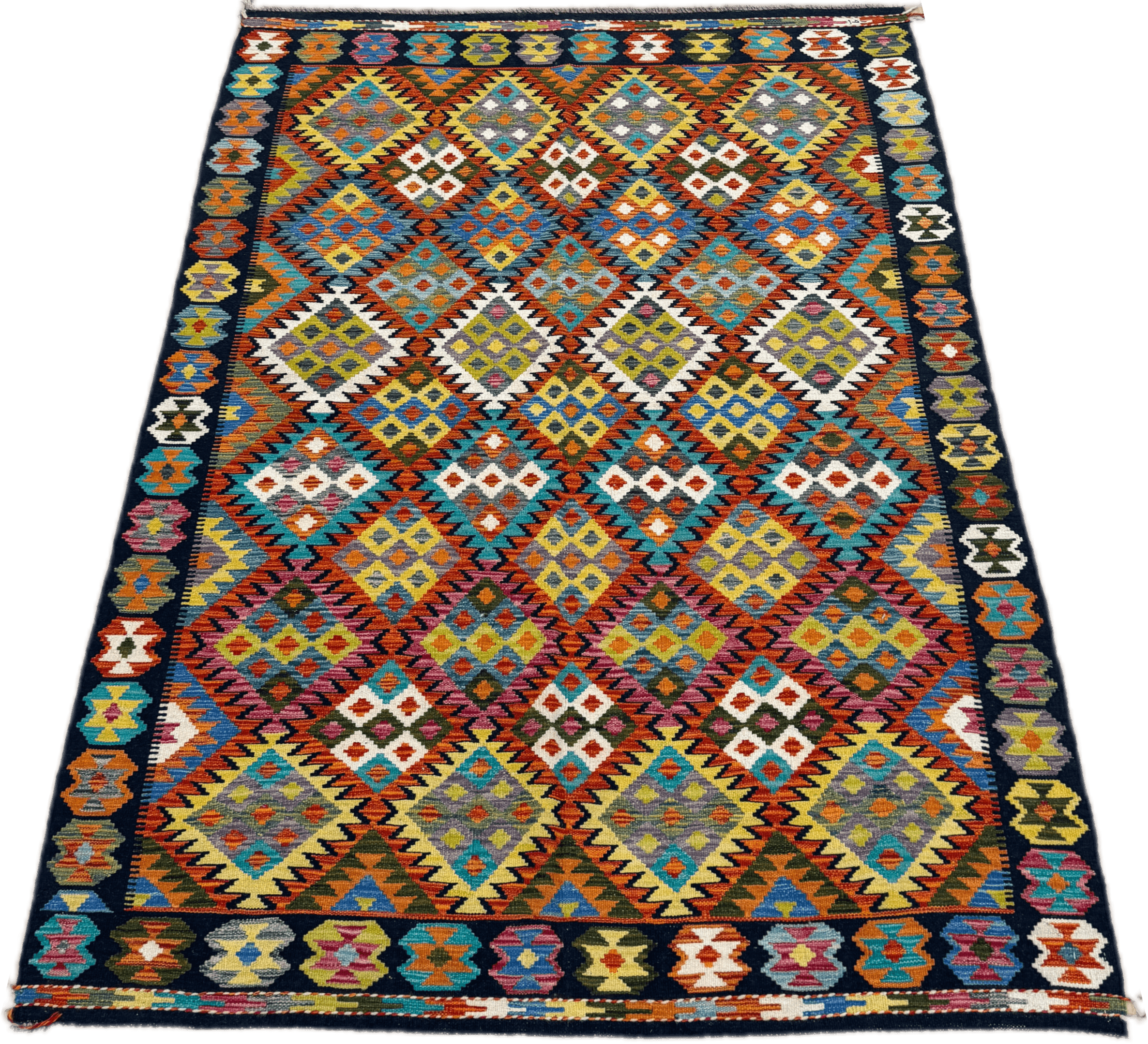 Chobi Kilim Rug - 251 cm x 167 cm