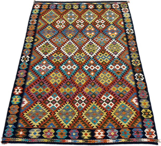 Chobi Kilim Rug - 251 cm x 167 cm