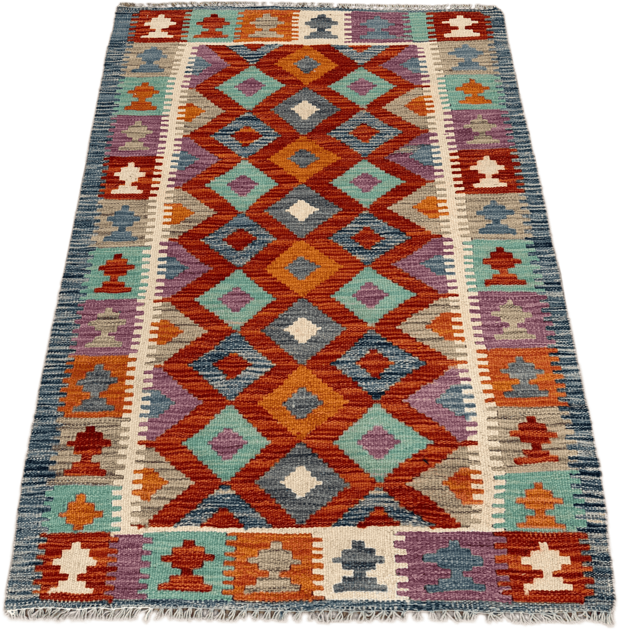 Chobi Kilim Rug - 125 cm x 80 cm