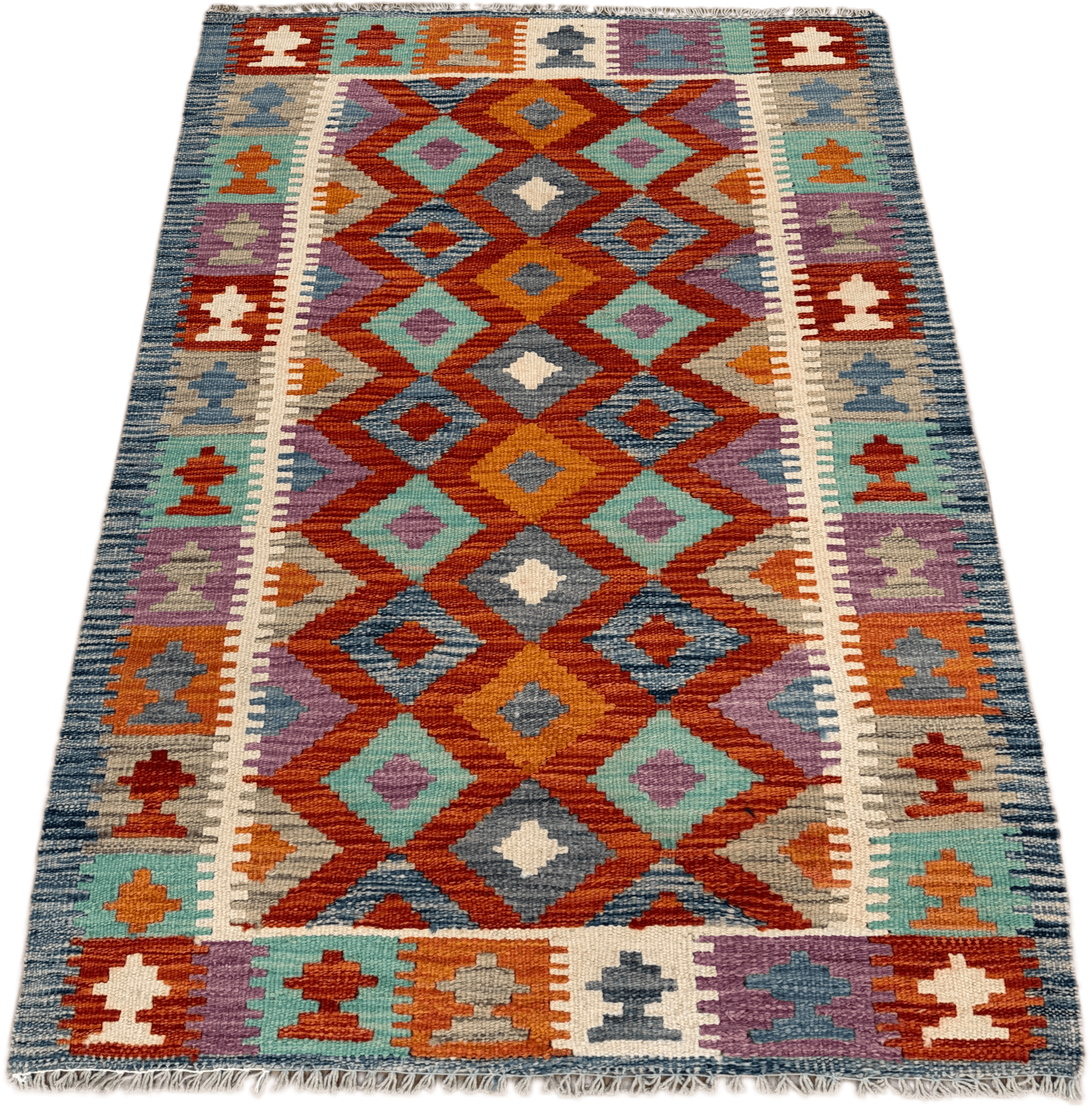 Chobi Kilim Rug - 125 cm x 80 cm