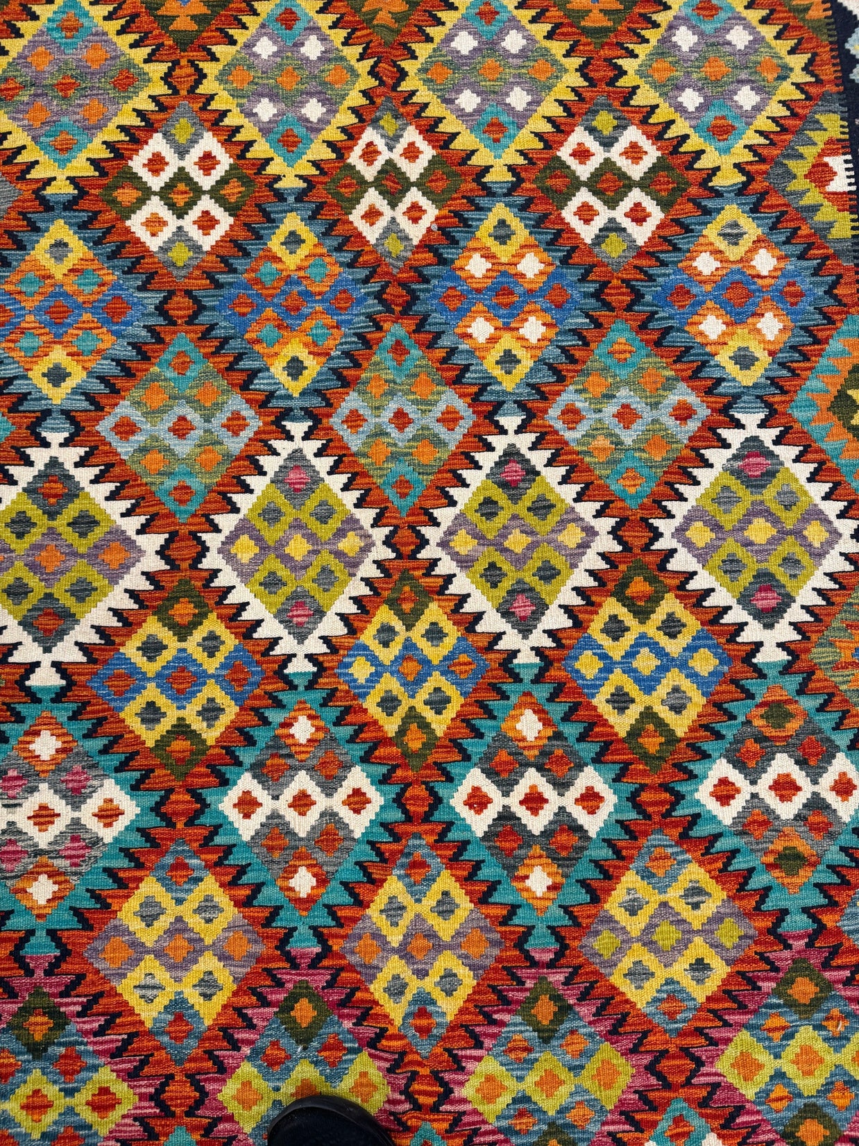 Chobi Kilim Rug - 251 cm x 167 cm
