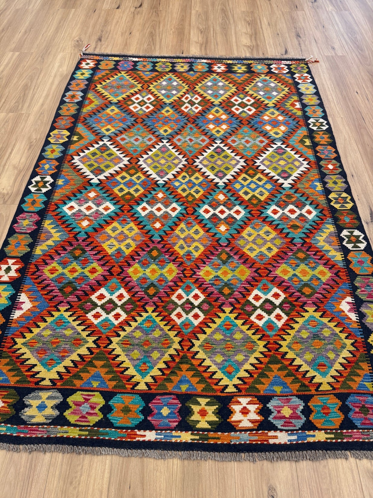 Chobi Kilim Rug - 251 cm x 167 cm