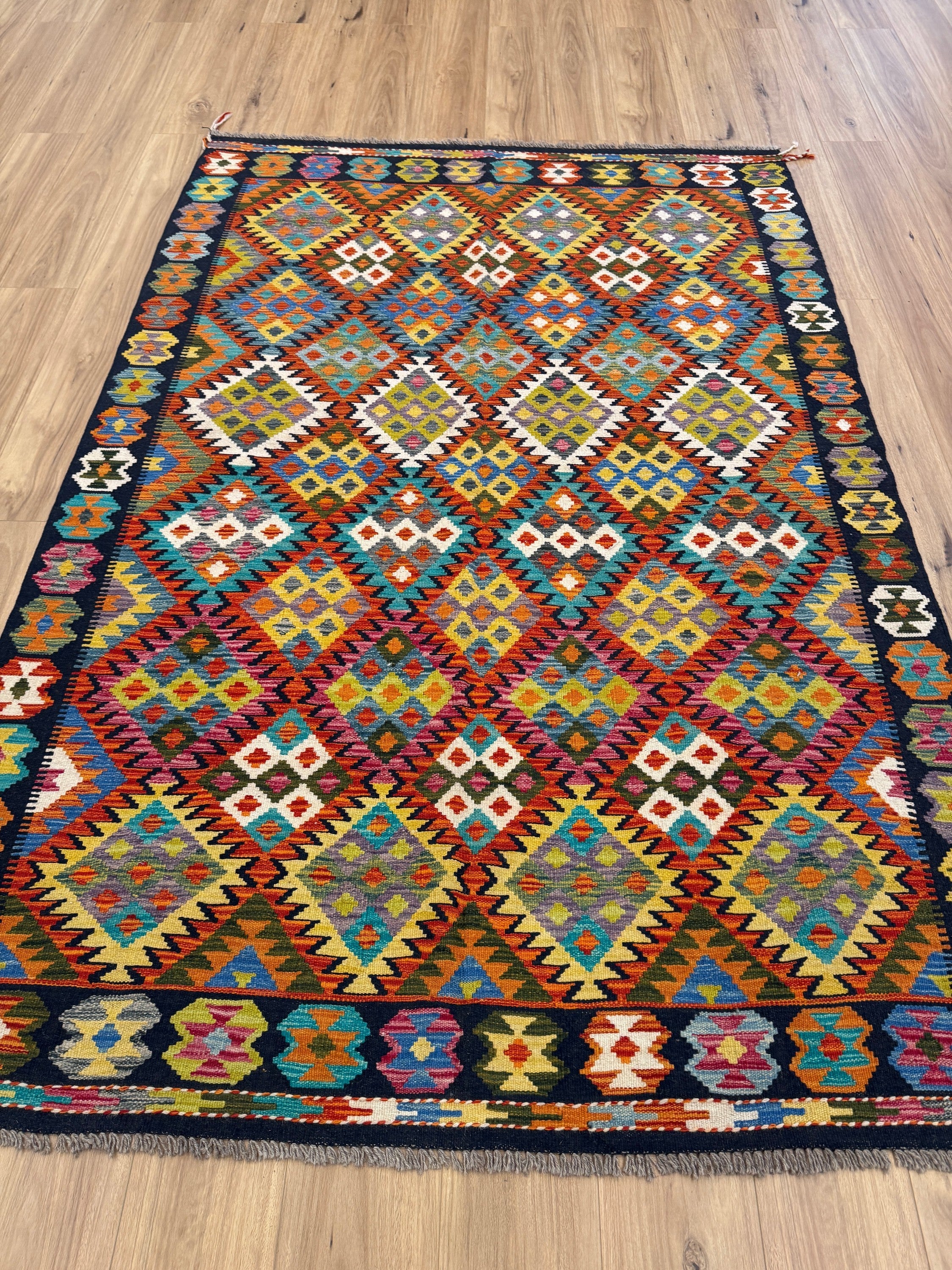 Chobi Kilim Rug - 251 cm x 167 cm